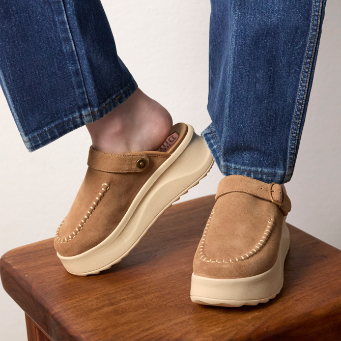 delray clog suede tan delray clog suede tan