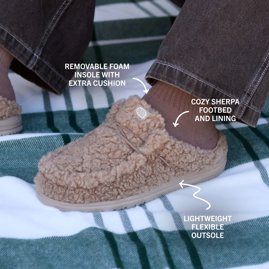 wally slipper cozy timber wolf wally slipper cozy timber wolf