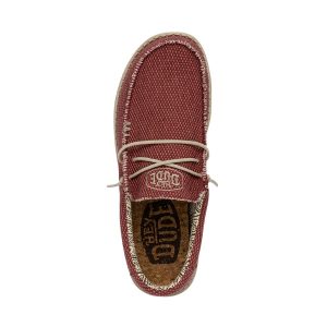 wally braided pompeian red