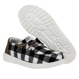 wendy buffalo plaid white and black plaid
