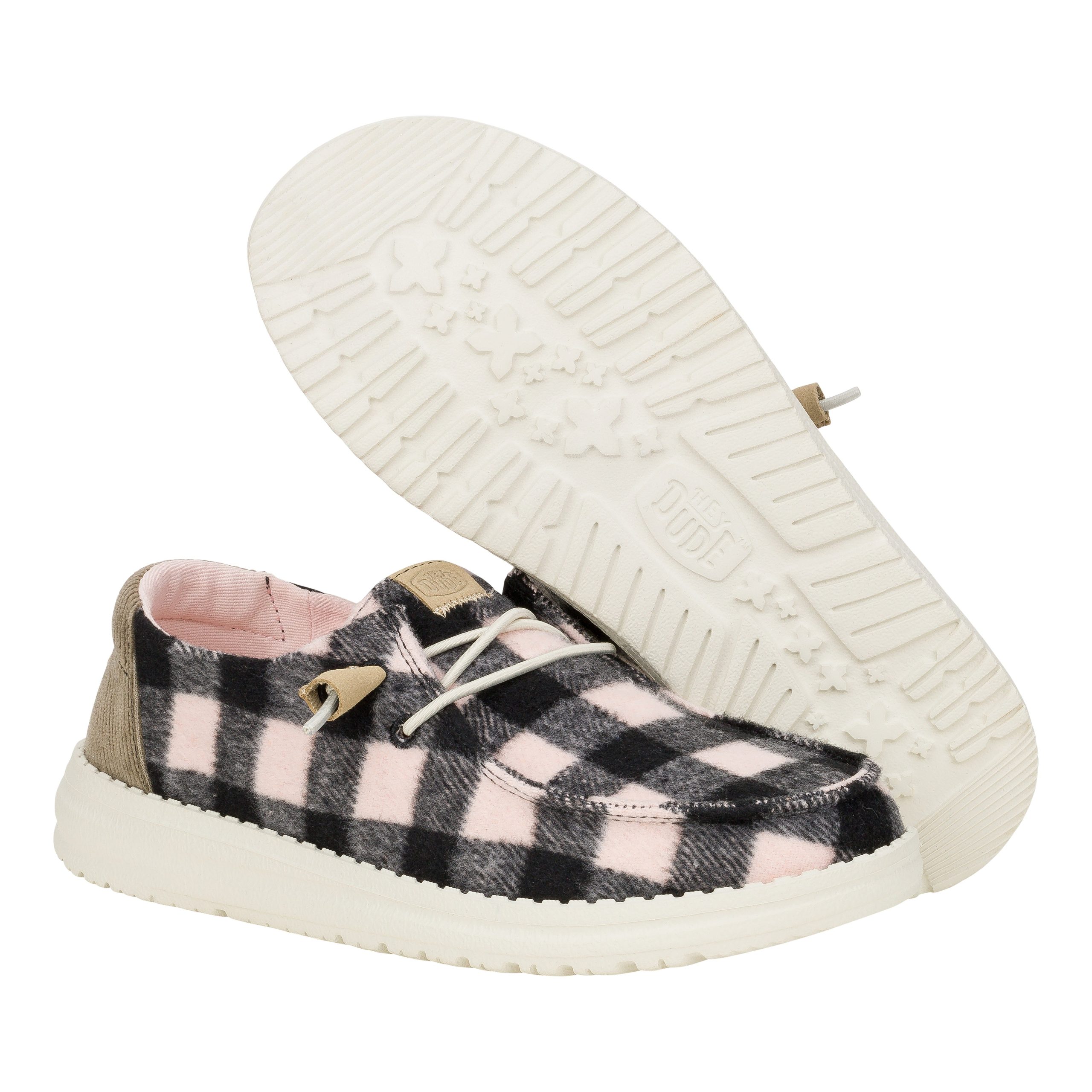 wendy buffalo plaid pale pink/black wendy buffalo plaid pale pink/black