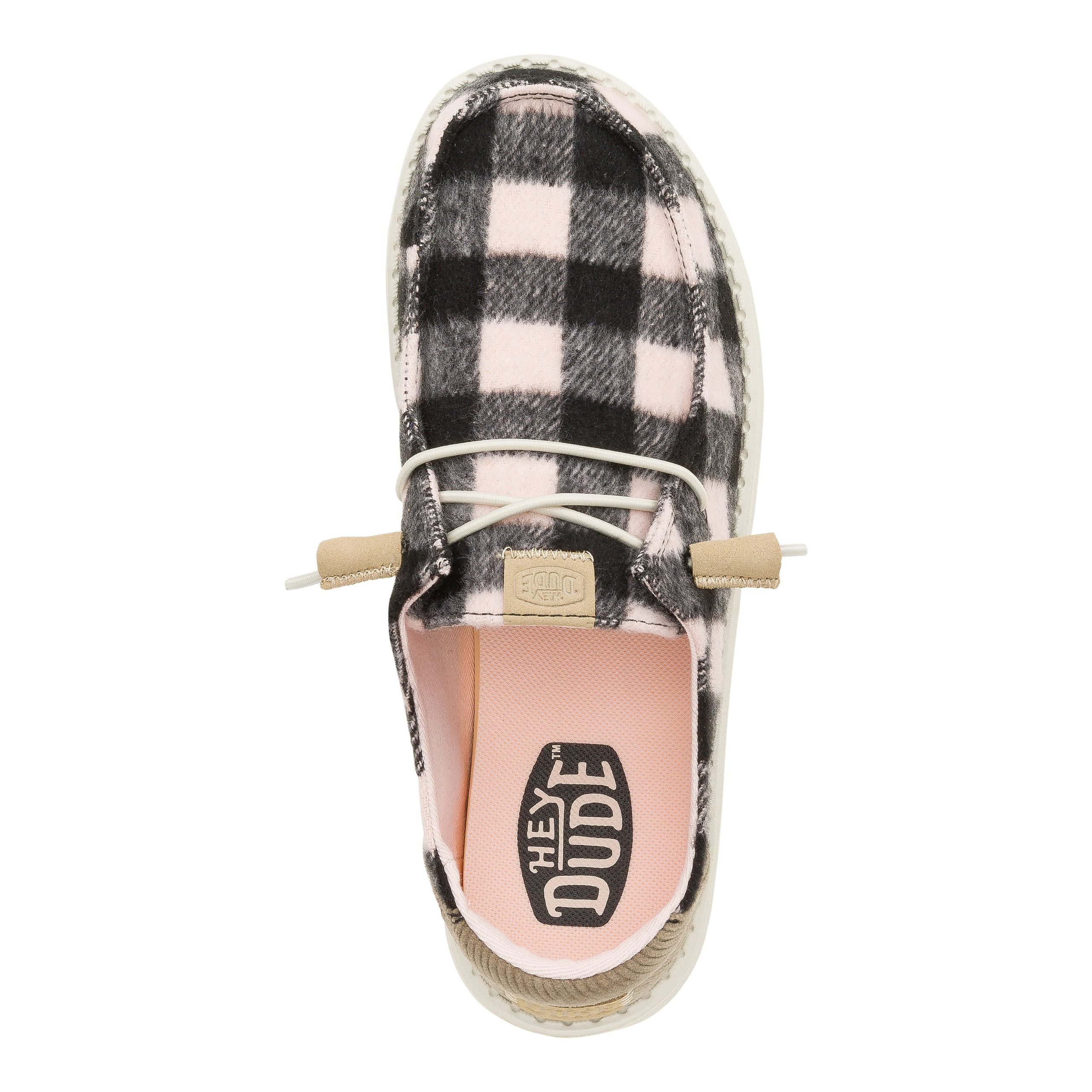 wendy buffalo plaid pale pink/black wendy buffalo plaid pale pink/black