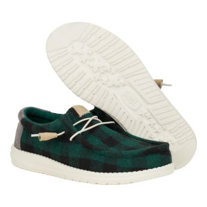wally buffalo plaid hunter green