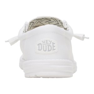 wally stretch canvas wide white/white
