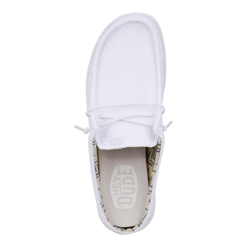 wally slip stretch canvas white/white wally slip stretch canvas white/white