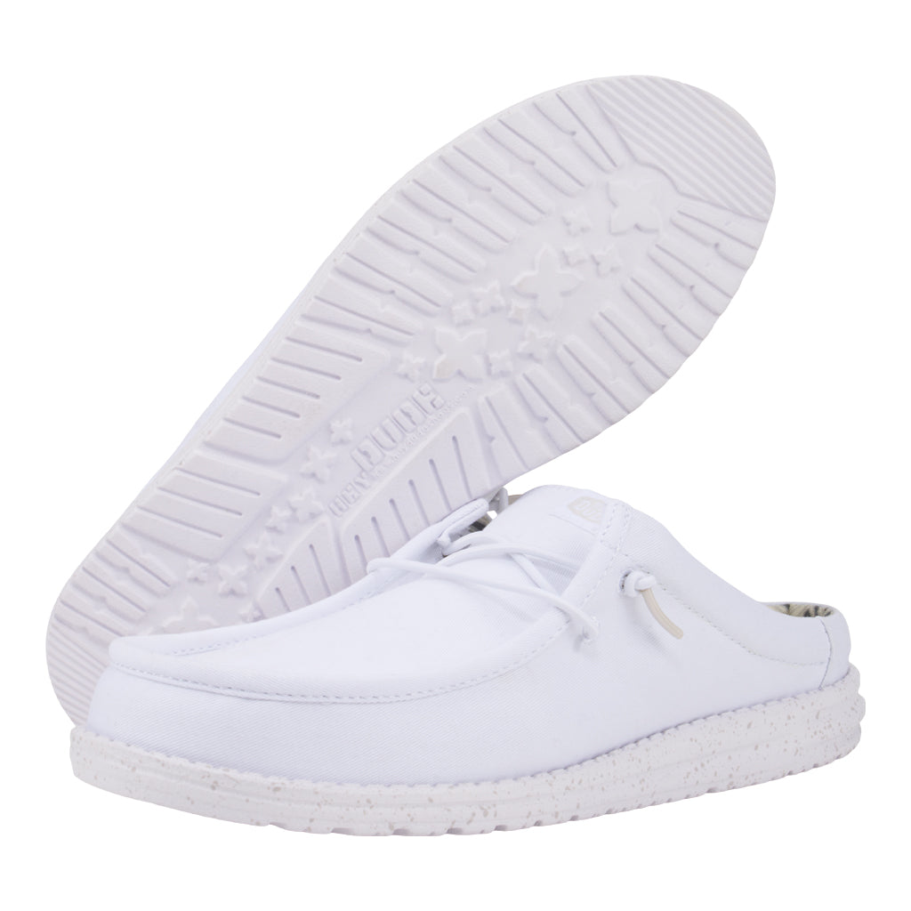 wally slip stretch canvas white/white wally slip stretch canvas white/white