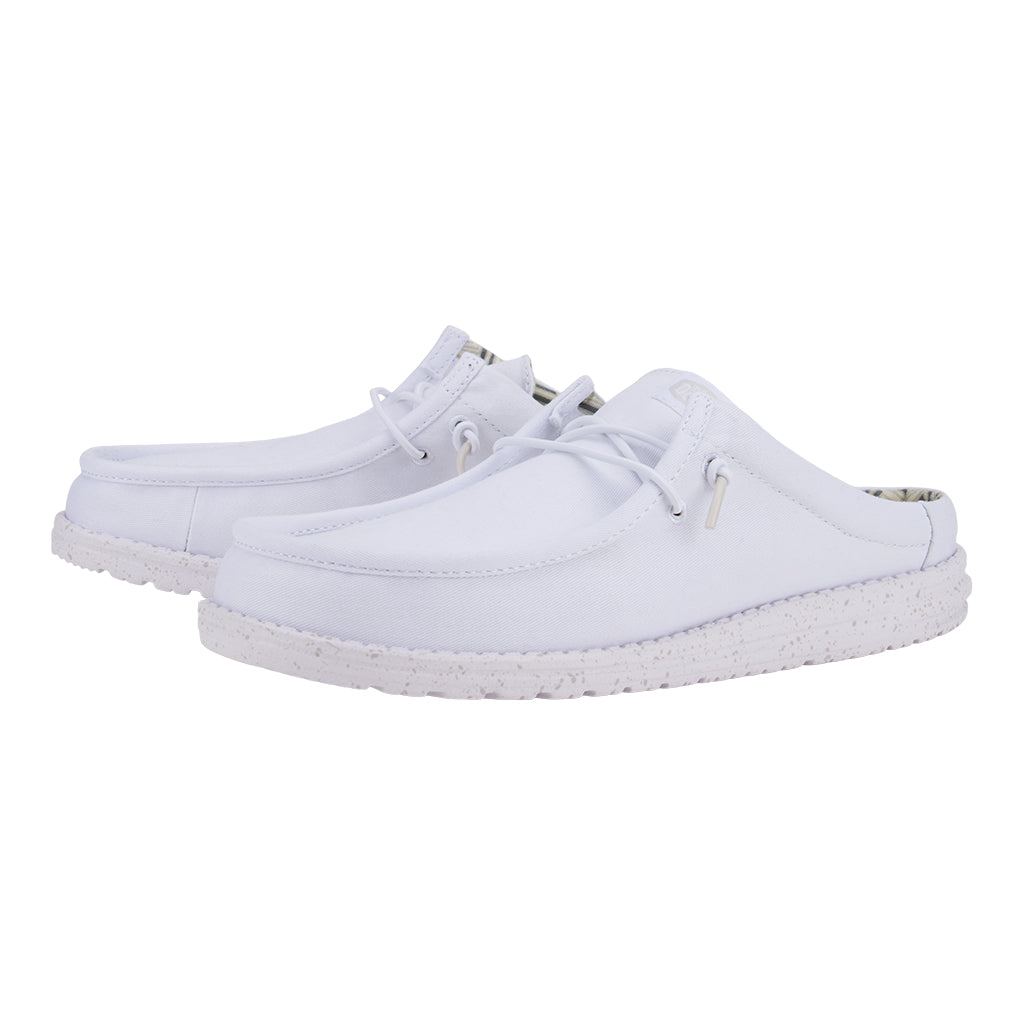 wally slip stretch canvas white/white wally slip stretch canvas white/white