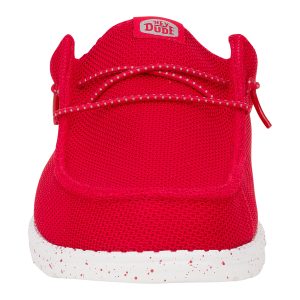 wally slip varsity red/grey