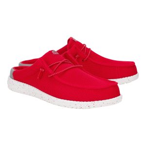 wally slip varsity red/grey