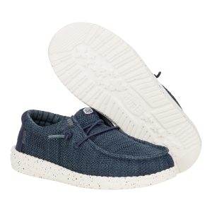 wally youth stretch sox navy