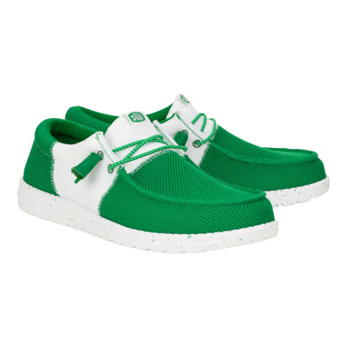 wally tri varsity mesh green/white wally tri varsity mesh green/white