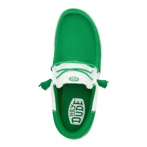 wally tri varsity mesh green/white wally tri varsity mesh green/white