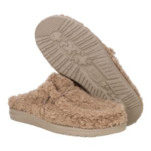 wally slipper cozy timber wolf