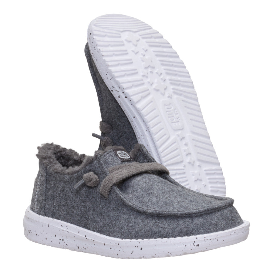wendy youth wool cozy charcoal wendy youth wool cozy charcoal