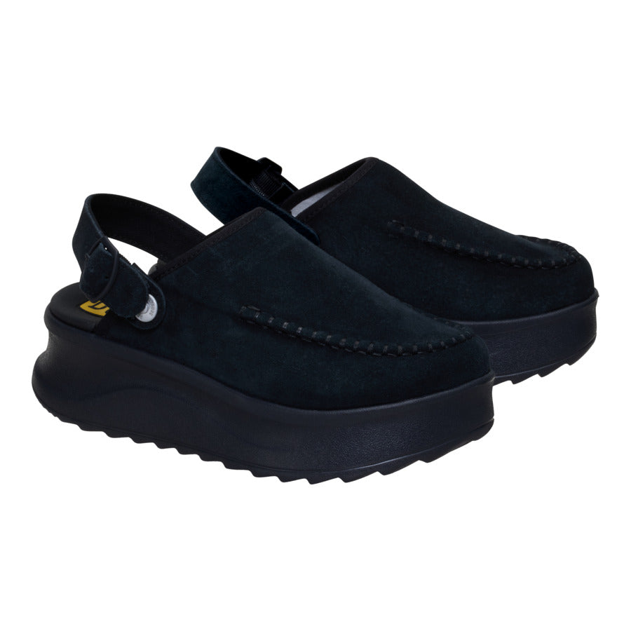 delray clog suede black delray clog suede black