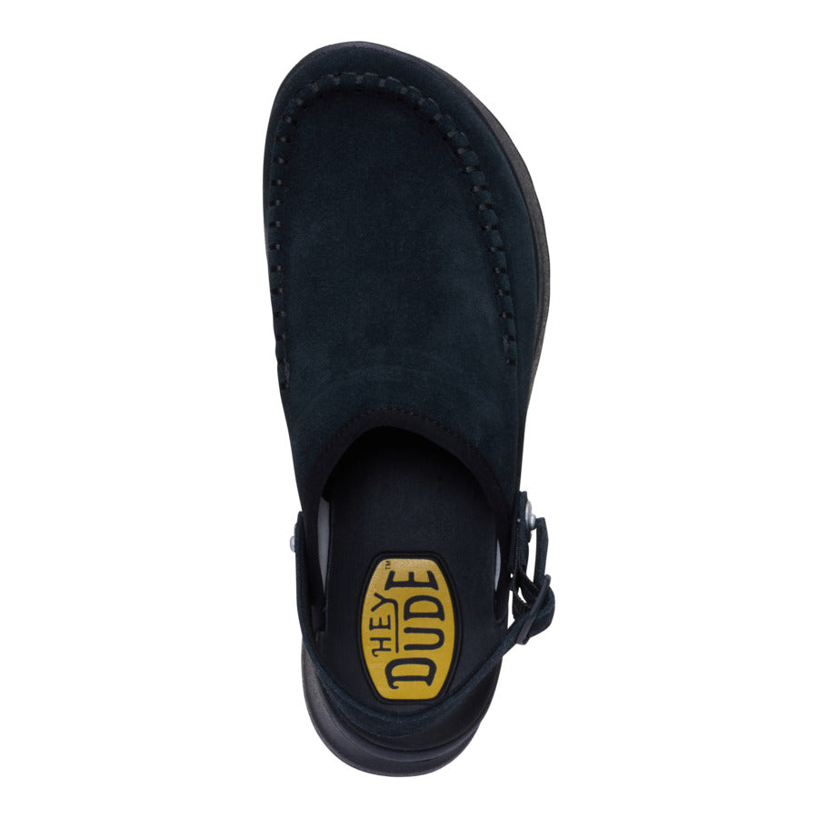 delray clog suede black delray clog suede black