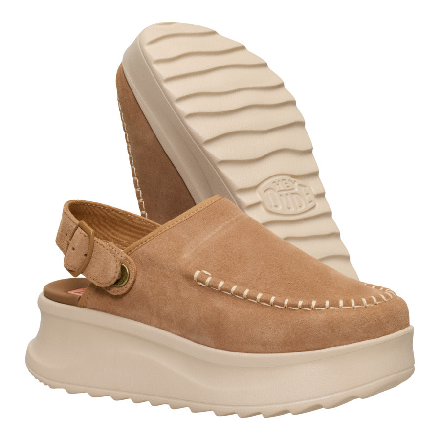 delray clog suede tan delray clog suede tan
