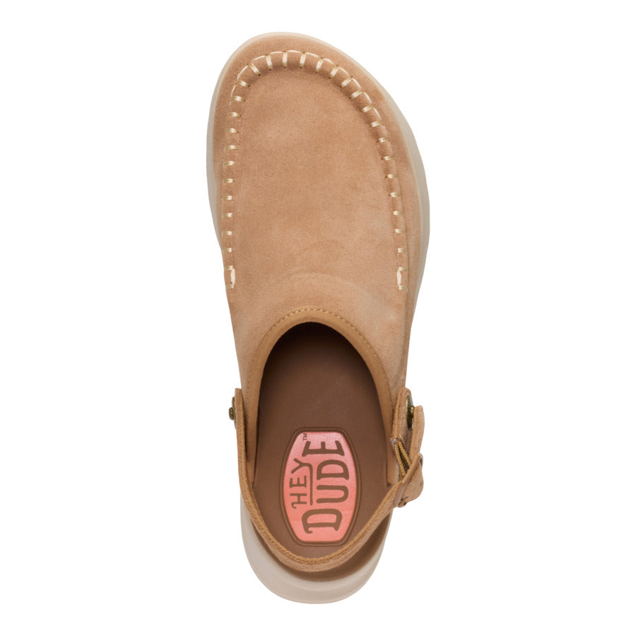 delray clog suede tan delray clog suede tan