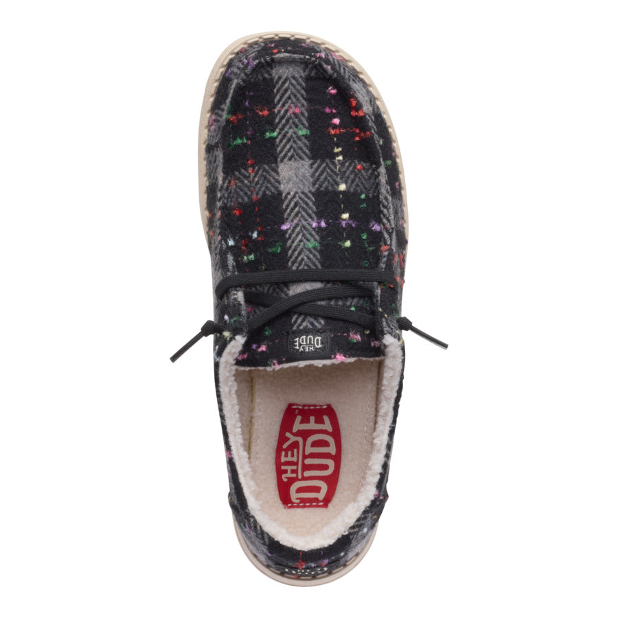 wendy confetti plaid cozy black/multi wendy confetti plaid cozy black/multi