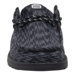wally slip jersey jacquard black/monument grey