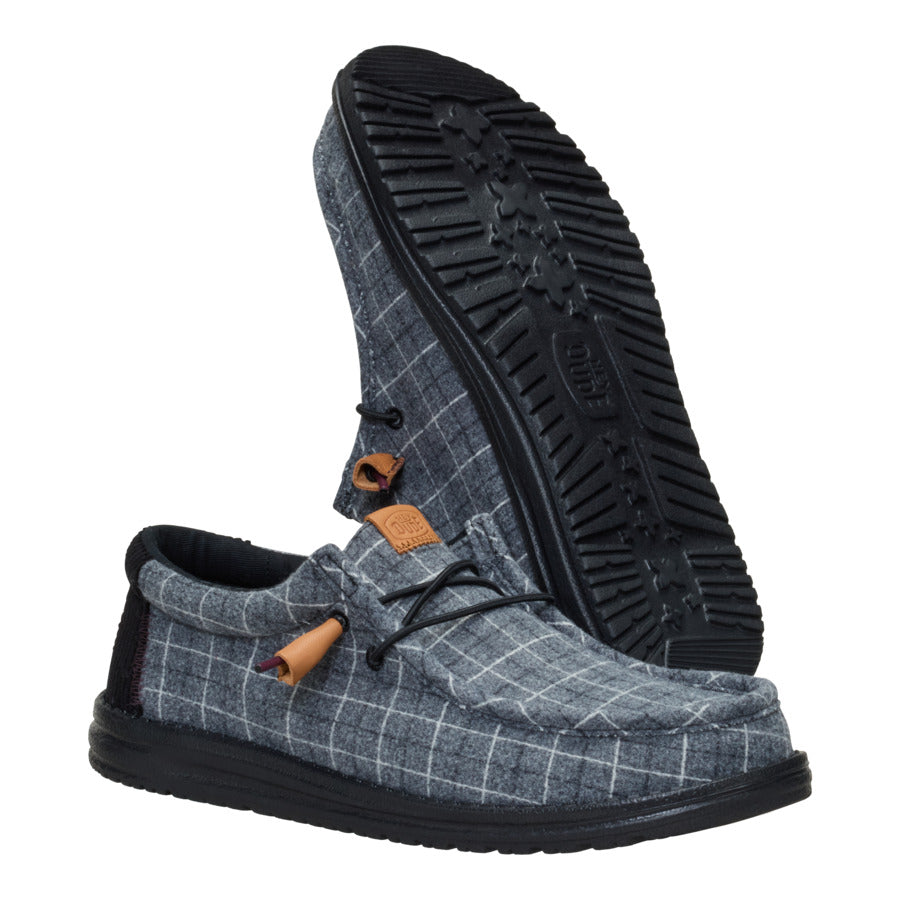 wally plaid corduroy black/multi wally plaid corduroy black/multi