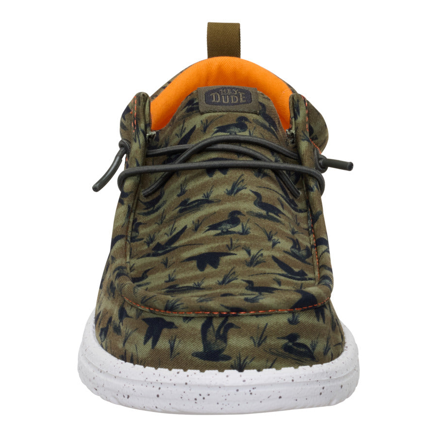 wally funk duck print dark olive/multi wally funk duck print dark olive/multi