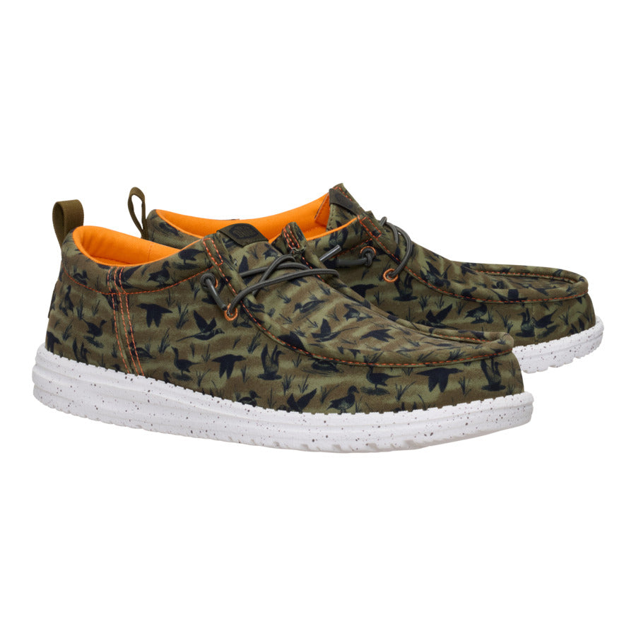 wally funk duck print dark olive/multi wally funk duck print dark olive/multi