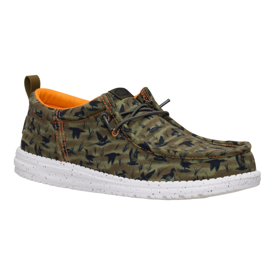 wally funk duck print dark olive/multi wally funk duck print dark olive/multi