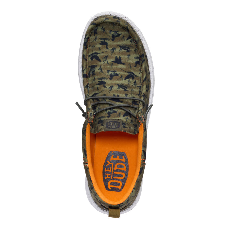 wally funk duck print dark olive/multi wally funk duck print dark olive/multi
