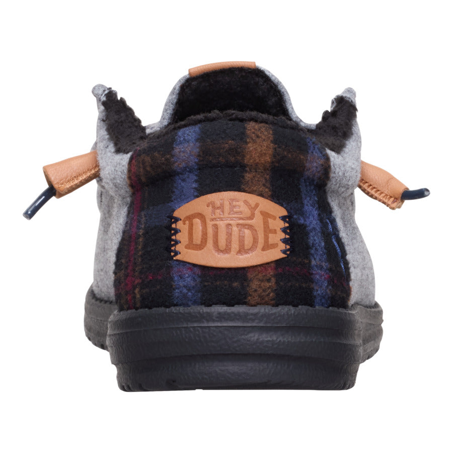 wally cozy plaid smoke grey/multi wally cozy plaid smoke grey/multi