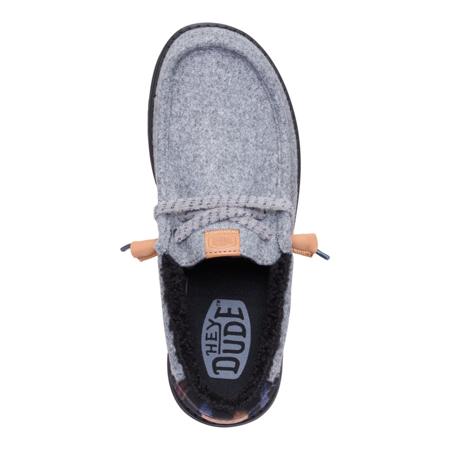 wally cozy plaid smoke grey/multi wally cozy plaid smoke grey/multi