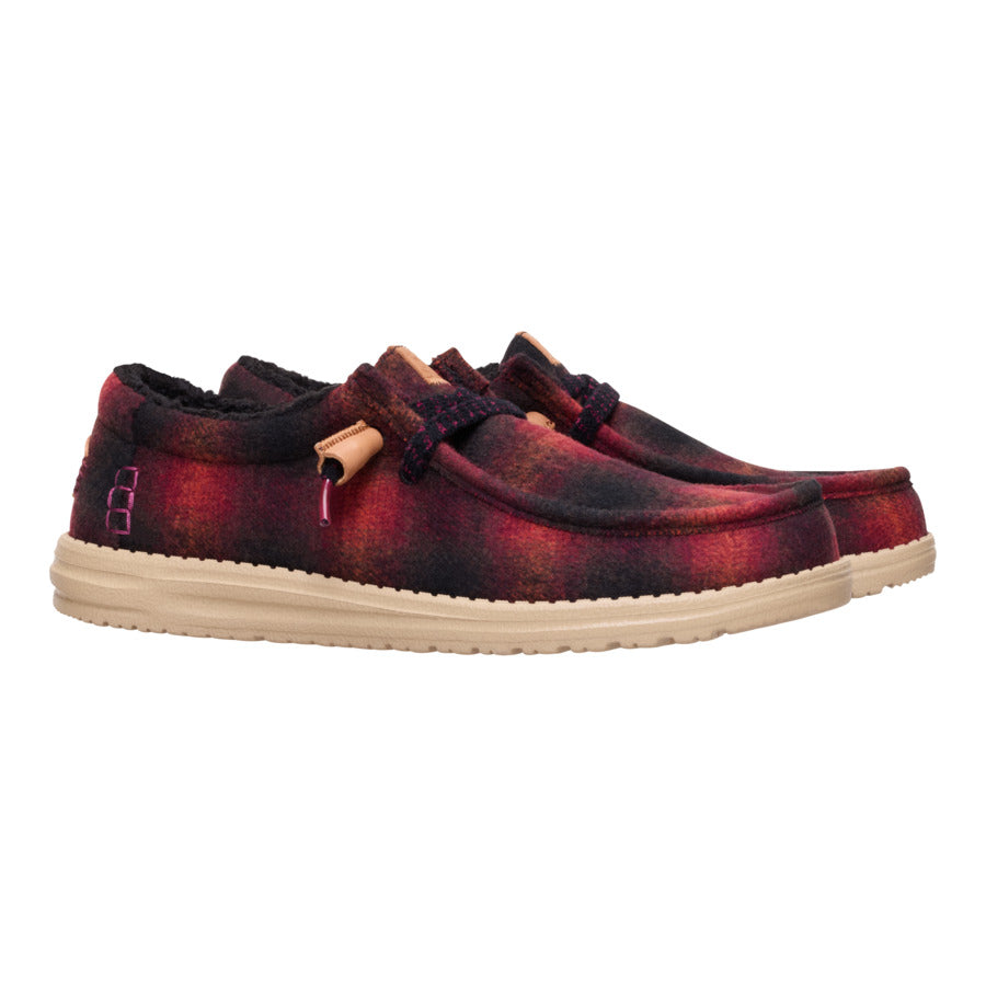 wally cozy plaid red plaid/black wally cozy plaid red plaid/black