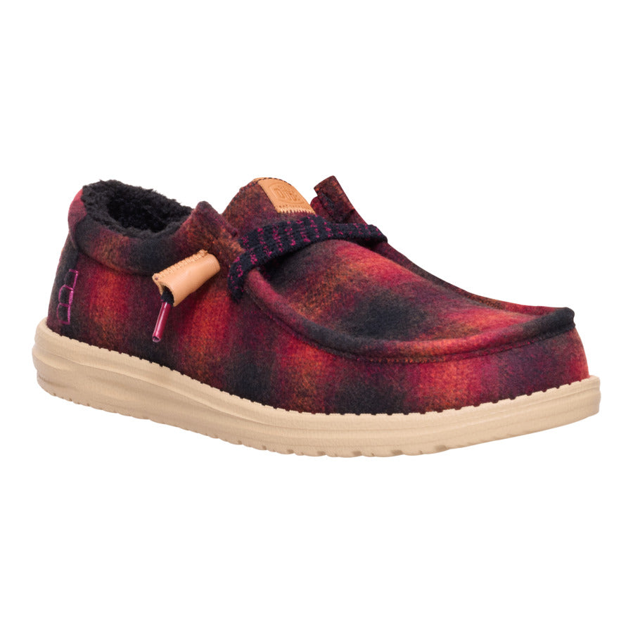 wally cozy plaid red plaid/black wally cozy plaid red plaid/black
