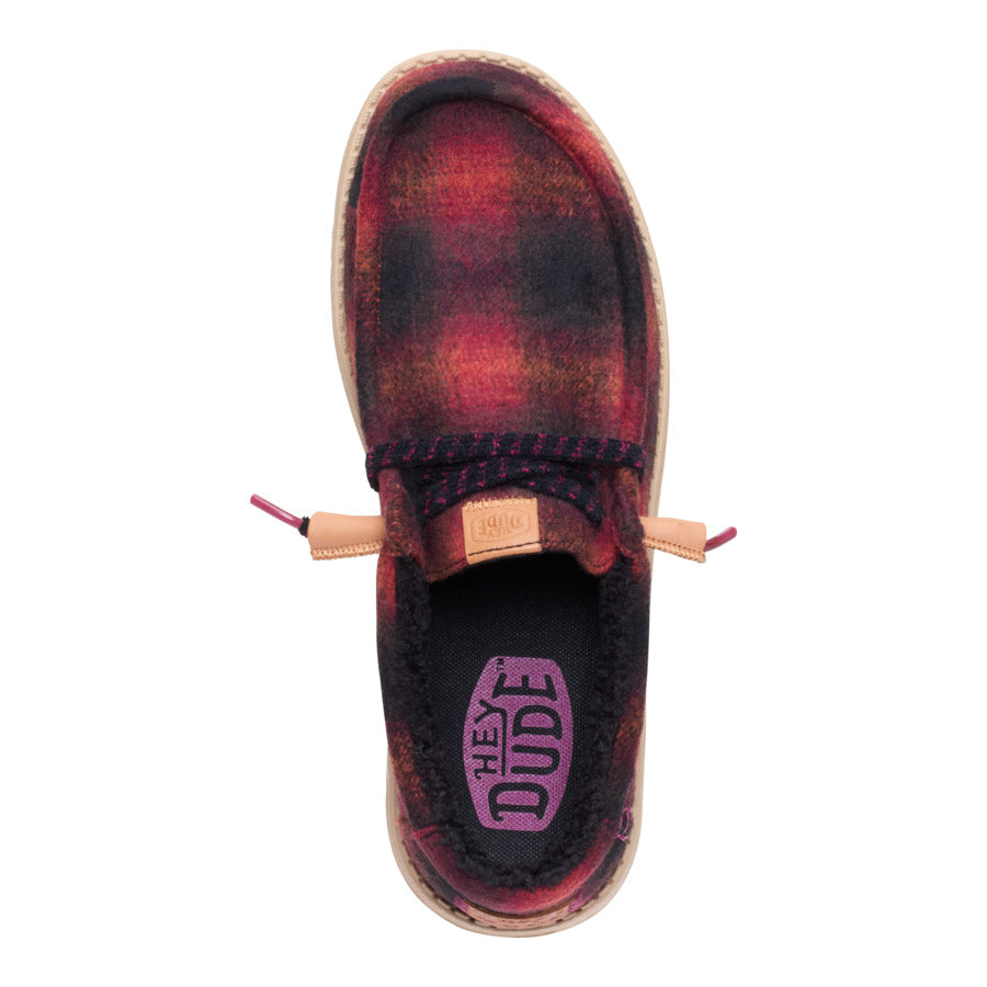wally cozy plaid red plaid/black wally cozy plaid red plaid/black