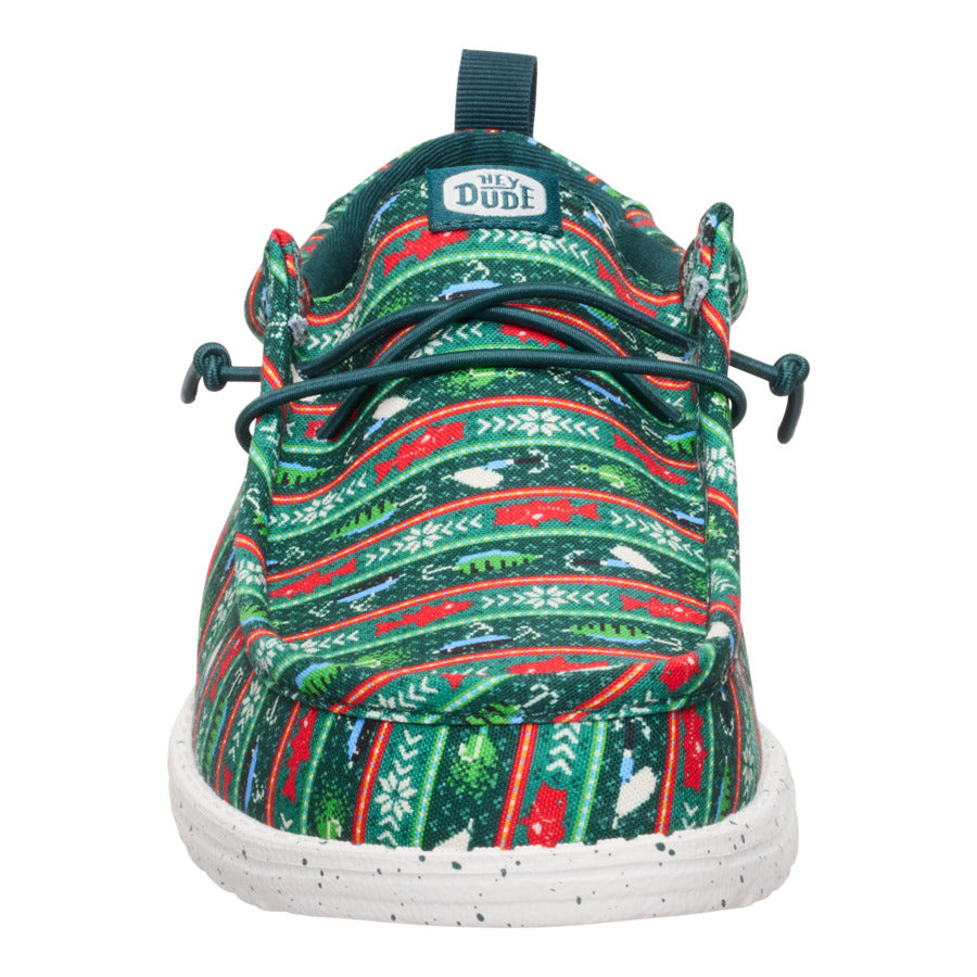 wally fishmas sweater pine green/multi wally fishmas sweater pine green/multi