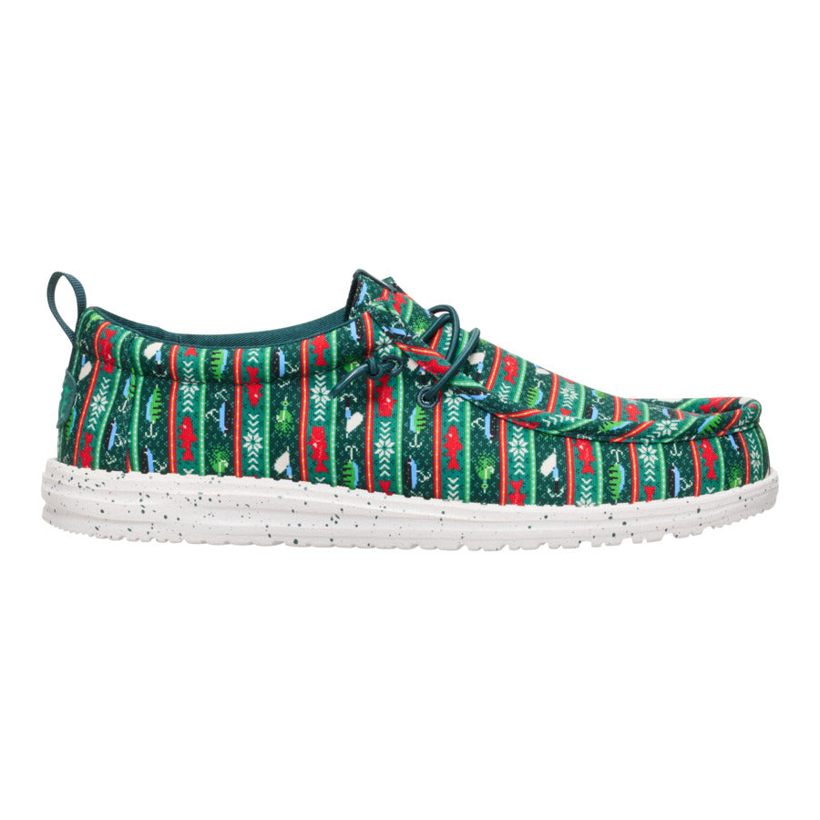 wally fishmas sweater pine green/multi wally fishmas sweater pine green/multi