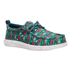 wally fishmas sweater pine green/multi