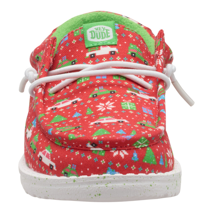 wally youth holiday sweater red/green wally youth holiday sweater red/green