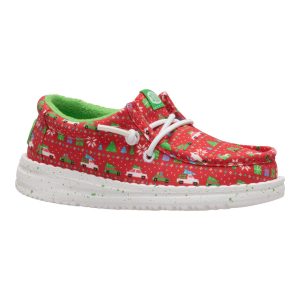 wally toddler holiday sweater red/green