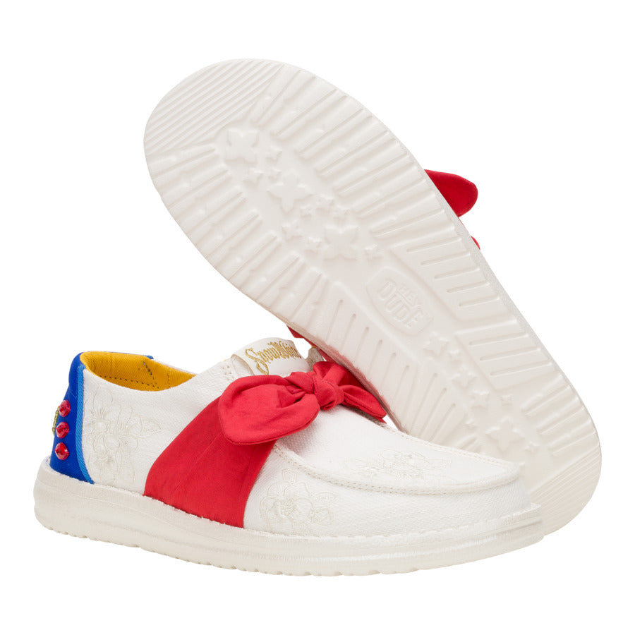 wendy bow snow white white/blue/red wendy bow snow white white/blue/red