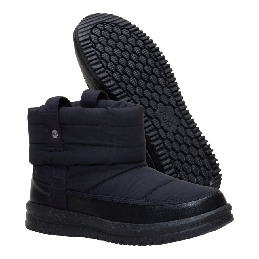 camden cuff nylon quilt black/black camden cuff nylon quilt black/black