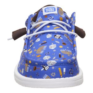 wally hanukkah blue/multi