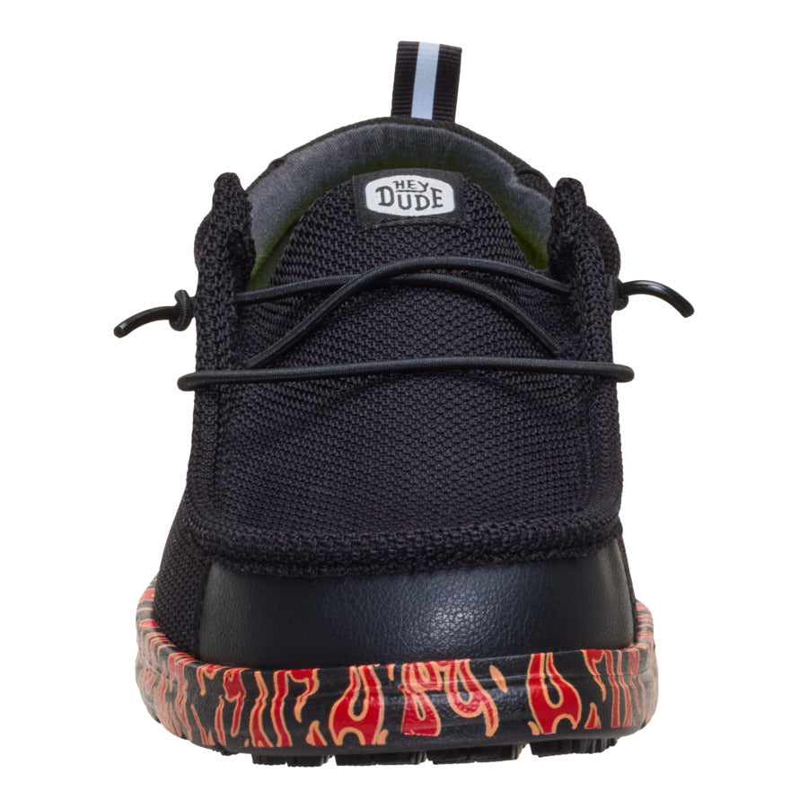 wally work ce flames slip resistant black/salsa red wally work ce flames slip resistant black/salsa red