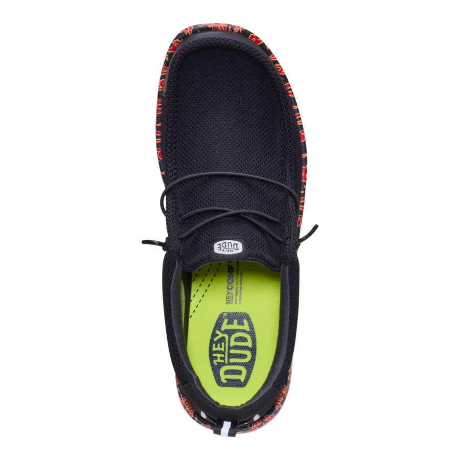 wally work ce flames slip resistant black/salsa red wally work ce flames slip resistant black/salsa red