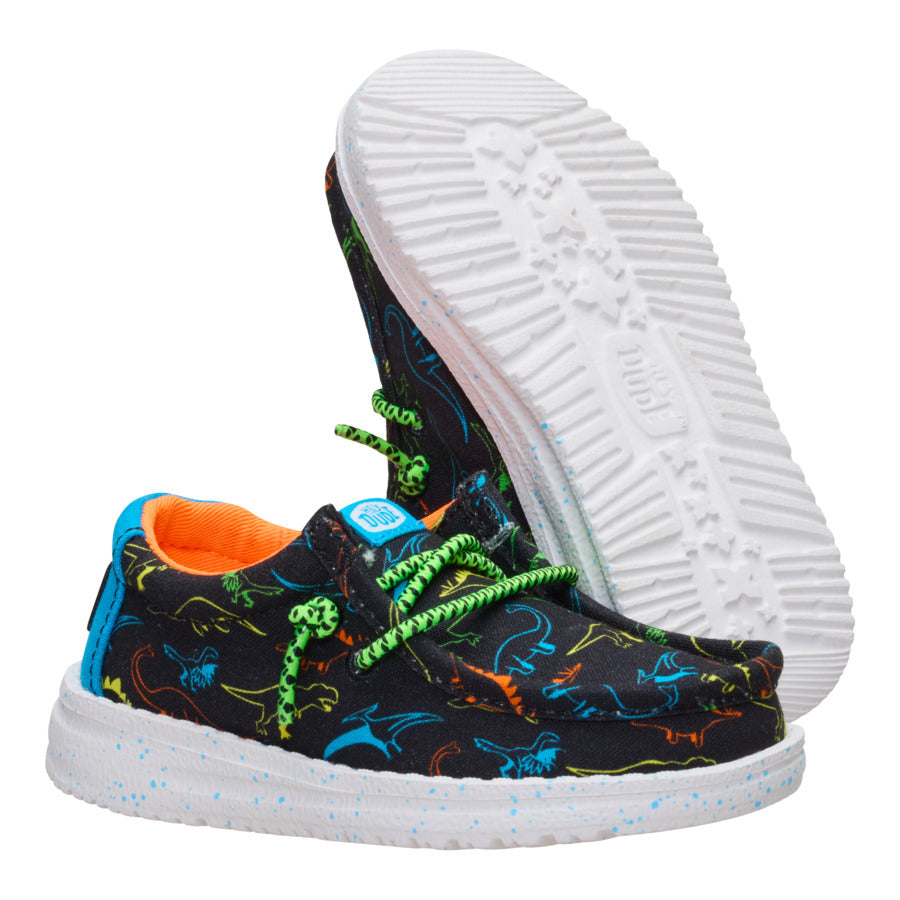 wally toddler dinoworld black/neon multi wally toddler dinoworld black/neon multi