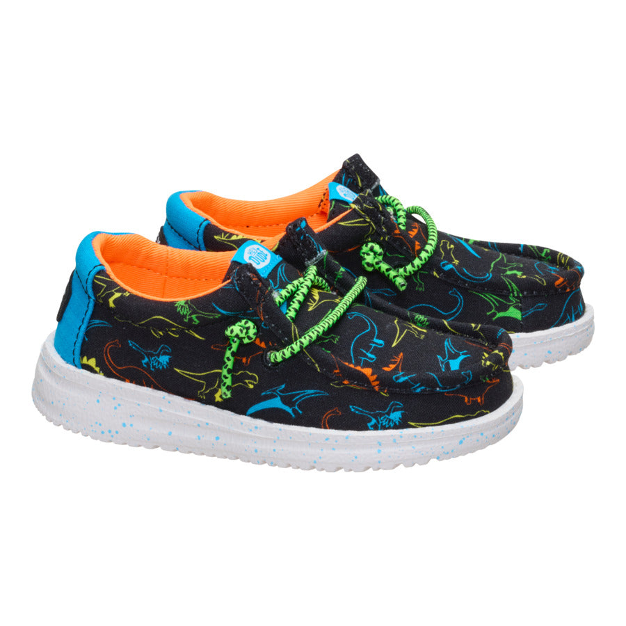 wally toddler dinoworld black/neon multi wally toddler dinoworld black/neon multi