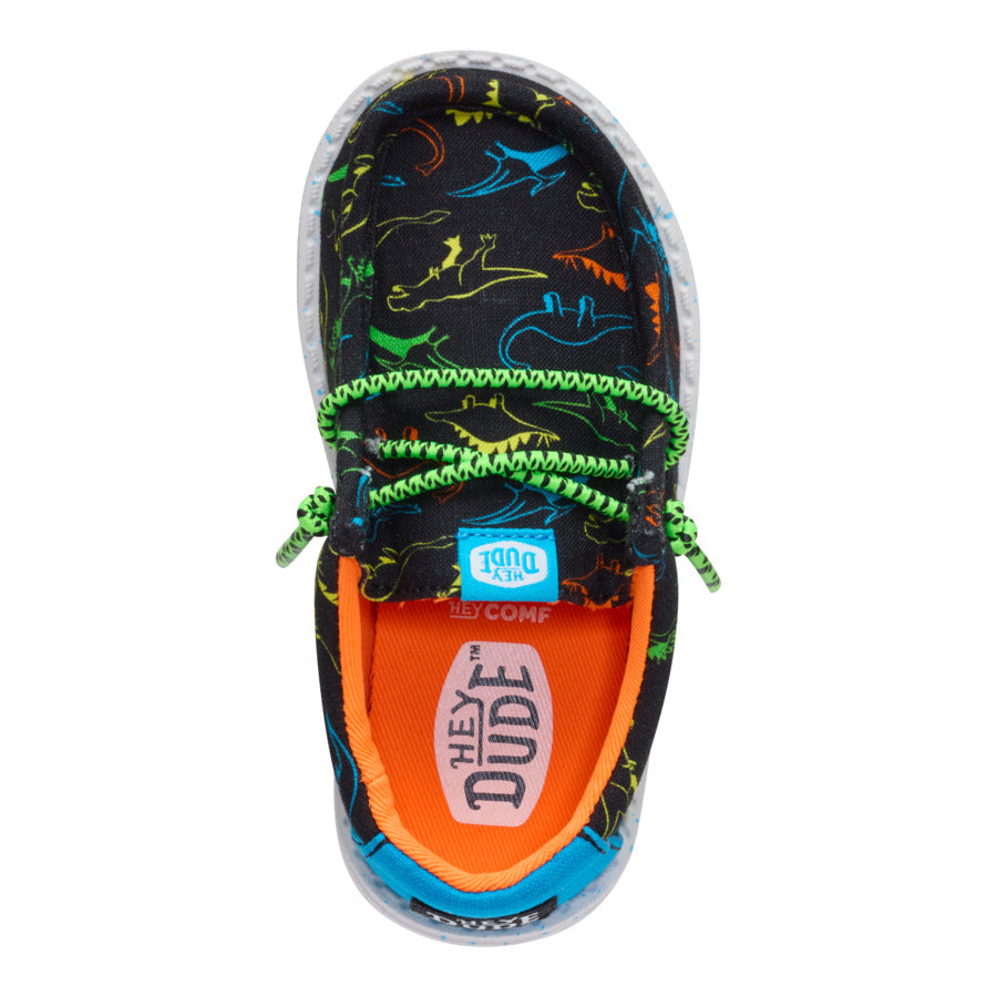 wally toddler dinoworld black/neon multi wally toddler dinoworld black/neon multi