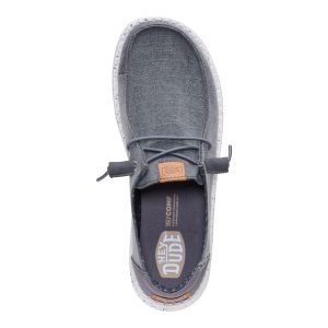 wendy chambray grid charcoal