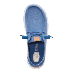 wendy chambray grid ensign blue