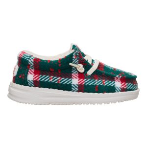 wally toddler confetti plaid cozy red/green/multi